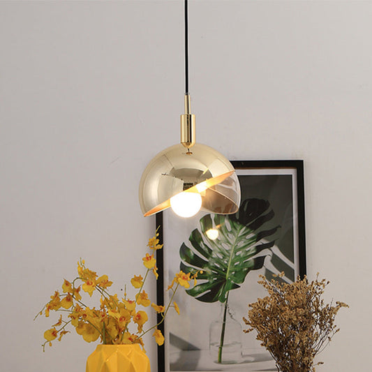 Hdc Nordic Modern Minimalist Creative Metal Glass Iron Spherical Lampshade Ceiling Pendant Light