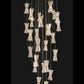HDC 28 Lights Gold Acrylic Double Height Stair Chandelier