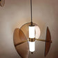 HDC Led 1 Light Tube Amber Glass Pendant Ceiling Lamp Light Fixture - Tricolor