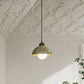 Hdc Japanese Style Natural Yellow Cave Stone Cement Pendant Light