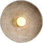 Hdc Vintage Japanese Style Round Stripe Rustic Circular Wall Light for Kids Room Bedroom Staircase Art Decor