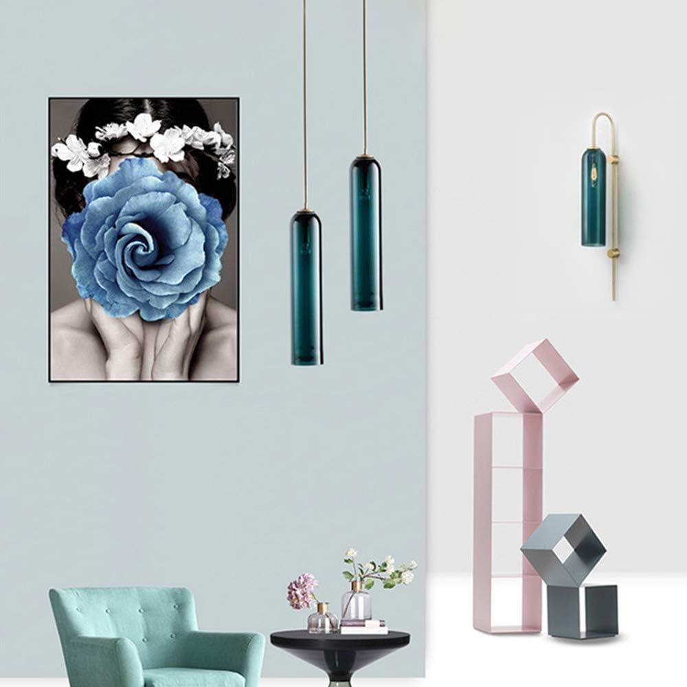 Hdc Long Glass Wall Light Modern Copper Metal Bedroom Living Room Wall Light