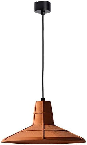 Hdc Japanese Orange Industrial Style Cement Pendant Lamp