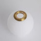 Hdc 1 Light Modern Led Gold Frosted Ball Pendant Lamp Chandelier Ceiling Light - Warm White - HDC.IN