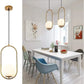 Hdc 1 Light Modern Led Gold Frosted Ball Pendant Lamp Chandelier Ceiling Light - Warm White - HDC.IN