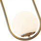 Hdc 1 Light Modern Led Gold Frosted Ball Pendant Lamp Chandelier Ceiling Light - Warm White - HDC.IN