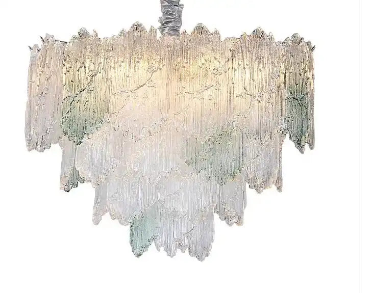 HDC 750mm French Vintage Chandelier for Living Room Bedroom Gold Lamp LED Glass Lamp Ceiling