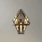 Hdc Modern Design New Minimalist LED Tempered Amber Glass Dining Table Kitchen Lighting Fixture Decor