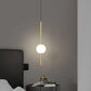 Hdc 1 Light Minimalist Brass Modern Glass Shade Pendant Lamp