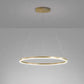 HDC Copper Gold Metalic Dimmable Led Chandelier Ring Light -Tricolor