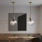 Hdc 5-Light Round Lighting with Glass Shade, Adjustable Cord Pendant Hanging