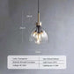 Hdc 5-Light Round Lighting with Glass Shade, Adjustable Cord Pendant Hanging