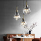 Hdc 5-Light Round Lighting with Glass Shade, Adjustable Cord Pendant Hanging