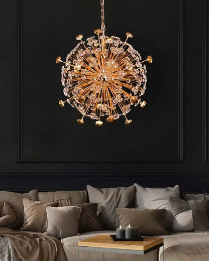 Hdc 440/600mm Dandelion Crystal Design Glass Modern Led Round Chandelier