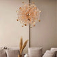 Hdc 440/600mm Dandelion Crystal Design Glass Modern Led Round Chandelier