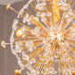 Hdc 440/600mm Dandelion Crystal Design Glass Modern Led Round Chandelier