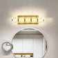 Hdc 5 Light Acrylic Glass Led Golden Body Led Wall Light Mirror Vanity Picture Lamp - Warm White