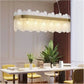 HDC Modern 800mm Contemporary Luxury Oval Glass Chandelier