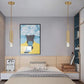 HDC Modern Acrylic Lampshade Metal Spot Light Long Tube Ceiling Pendant Light
