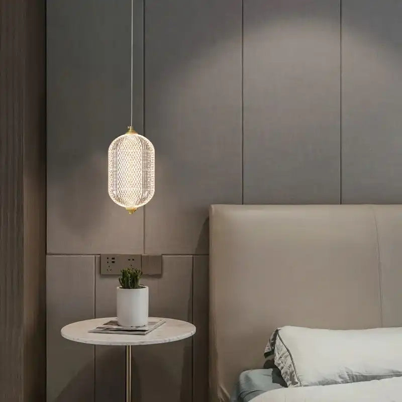 Hdc Led 1 Light Modern Led Gold Long Oval Pendant Light - Warm White/G