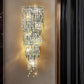 Hdc Silver Gold Finish Modern American Luxury Crystal Wall Lamp - HDC Lights