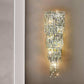 Hdc Silver Gold Finish Modern American Luxury Crystal Wall Lamp - HDC Lights