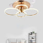 Hdc 4 Rings with Remote control Rings Ceiling Fan Chandelier Lights for Living Room Drawing Room - HDC Lights