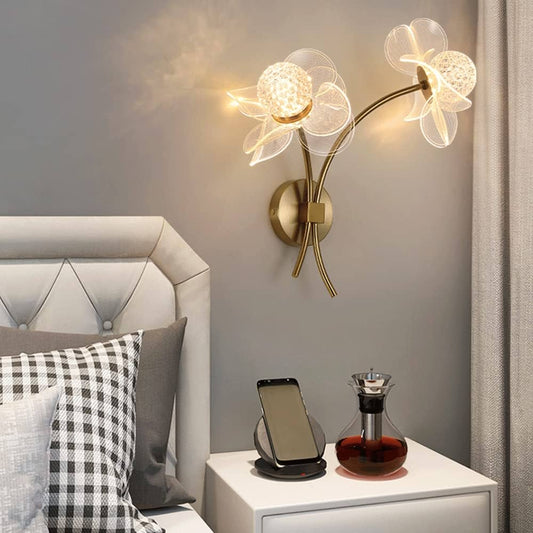 Hdc Acrylic Flower Wall Light LED Wall Lamp For Living Room Bedroom