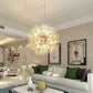 Hdc 600mm Lights Gold Sputnik Ceiling Modern Crystal Dandelion Chandelier Brass Firework Lamp