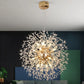 Hdc 600mm Lights Gold Sputnik Ceiling Modern Crystal Dandelion Chandelier Brass Firework Lamp