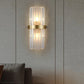 HDC 24w Model 5 Led Crystal Modern Gold Metal Wall Light For Drawing Room - Warm White