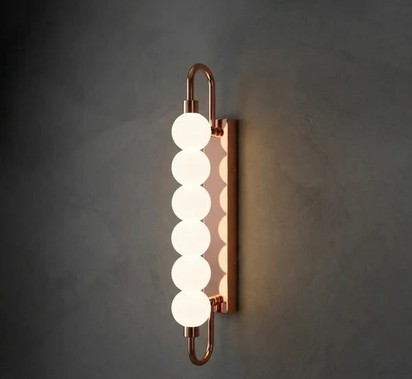 HDC Modern Gold Bubble Glass LED Wall Light for Bedroom, Living Room