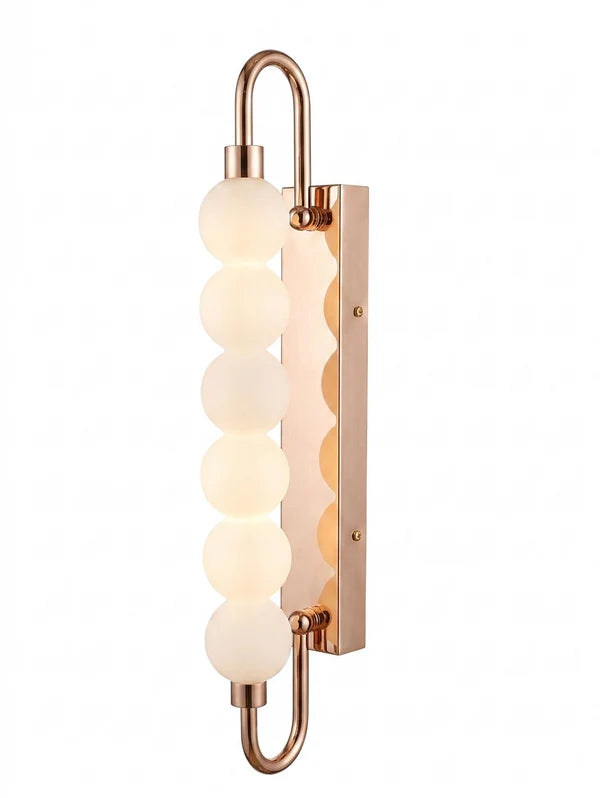 HDC Modern Gold Bubble Glass LED Wall Light for Bedroom, Living Room