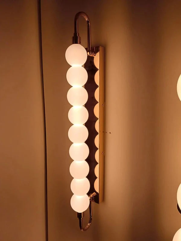 HDC Modern Gold Bubble Glass LED Wall Light for Bedroom, Living Room