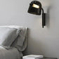 Hdc Led Black Smokey Glass Wall Light Metal - Gold Warm White