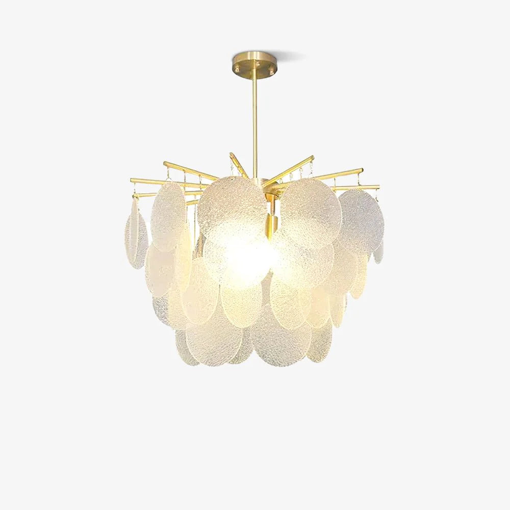 Hdc 600/800mm Gold Crystal Frost Chandelier Ceiling Lights Hanging