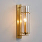 Hdc 400mm Gold Glass Long Wall Light Metal - Gold Warm White