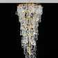 Hdc 2000mm Long Crystal Double Height Duplex Chandelier - Warm White