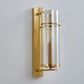 Hdc 400mm Gold Glass Long Wall Light Metal - Gold Warm White