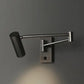 Hdc Led 6w Black Bedside Wall Light With Adjustable Arm Spot - Warm White
