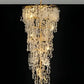 Hdc 2000mm Long Crystal Double Height Duplex Chandelier - Warm White