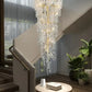 Hdc 2000mm Long Crystal Double Height Duplex Chandelier - Warm White