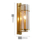 Hdc 400mm Gold Glass Long Wall Light Metal - Gold Warm White