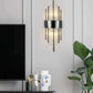 HDC 24w Model Led Crystal Modern Black Metal Wall Light - Warm White