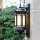 Hdc Outdoor Wall Light Fixture Black Color Exterior Lantern Waterproof Lamp - Warm White