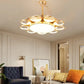 HDC Invisible Golden Rings Ceiling Fan Chandelier With Remote Control 4 Abs Blades - Warm White