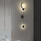 Hdc Pendulum Black Ring LED Long Tube Wall Light - Tricolor