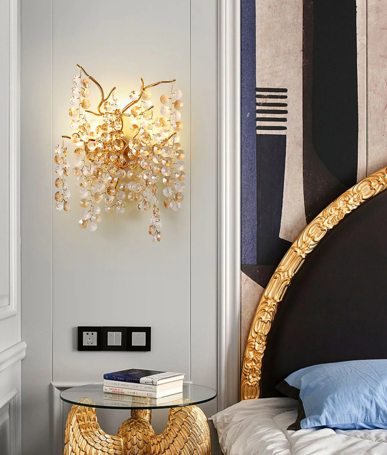wall chandelier, wall lamps, Ceiling lights, chandelier, modern chandelier, pendant lights, Buy chandelier online, lights, lighting, buy lights online, lamps and lights, hdc lights, home decor, wall hangings, wall lamps for bedroom, wall fancy lights,  jhumar for home, lamps for living room