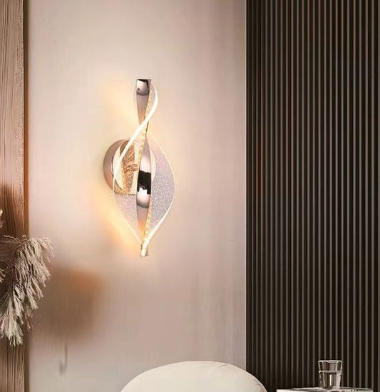 HDC Transparent Curve Led Wall Lamp Bedside Light