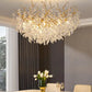 Hdc 800 Mm Crystal Gold Led Tree Chandelier Light For Living Room Round Dining Room Chandelier